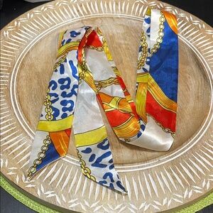 Colorful Silk Scarf Twilly